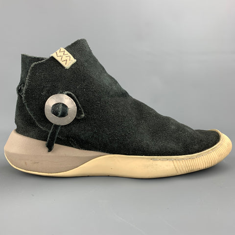 VISVIM Gila Talla 9.5 Zapatillas de deporte tipo mocasín de ante negro