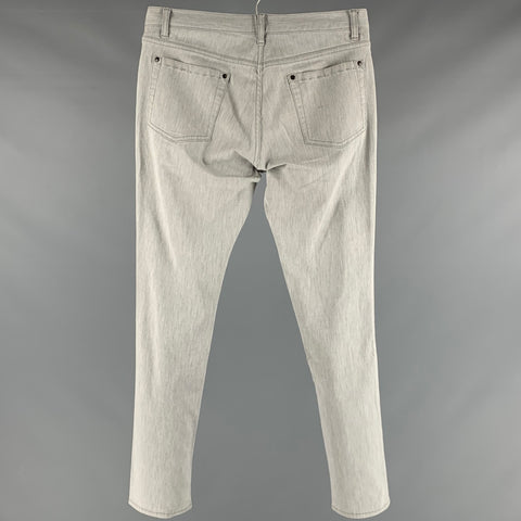 JOHN VARVATOS Taille 32 Jean gris clair en coton élasthanne