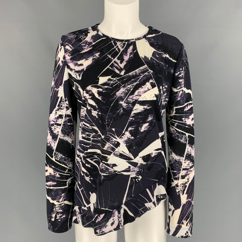 OPENING CEREMONY Size L Black & White Nylon Open Back Pullover