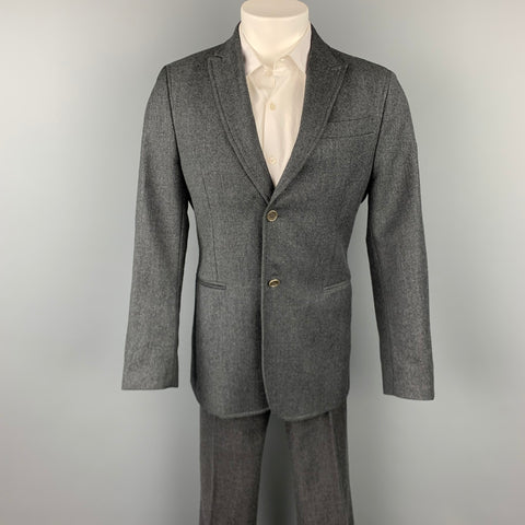 CoSTUME NATIONAL Size 38 R Dark Gray Wool Peak Lapel Suit