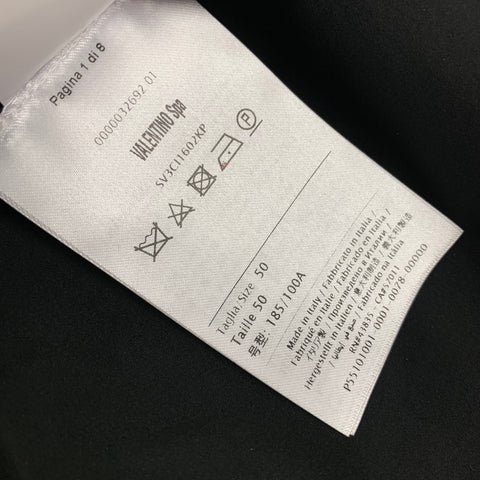 VALENTINO Taille 40 Blouson Bomber En Polyamide Clouté Noir