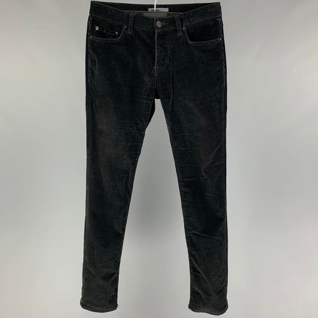JOHN VARVATOS Size 29 Black Cotton Casual Pants