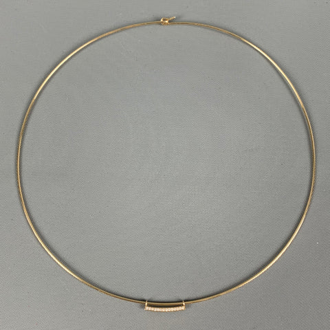 JENNIE KWON DESIGNS Gold Round Diamond Necklace