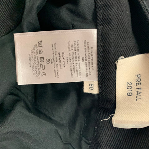 BOTTEGA VENETA Pre-Fall 2019 Size 34 Black Cotton Cargo Pockets Casual Pants