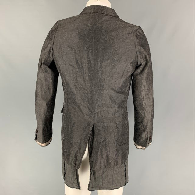COMME des GARCONS Abrigo deportivo en capas de mezcla de poliéster gris talla M