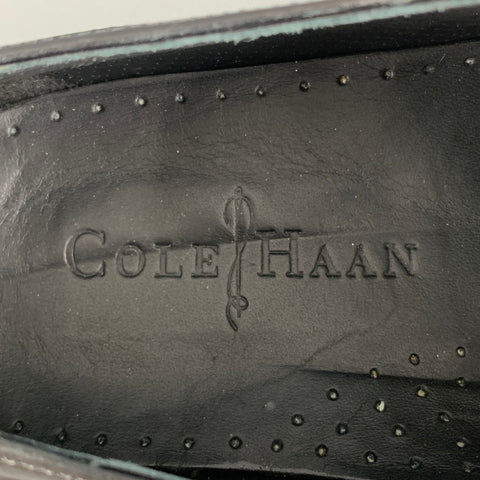 COLE HAAN Talla 9 Zapatos con cordones y punta dividida de cuero negro