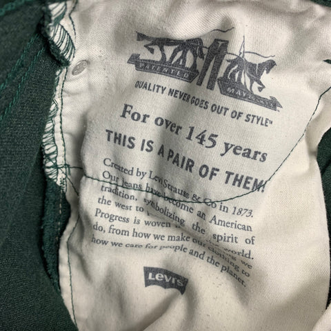 LEVI Taille 31 Pantalon décontracté en coton vert