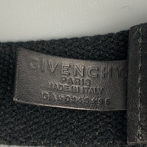 GIVENCHY Size M Black Canvas Paris 17 Belt