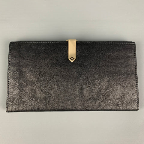 Vintage BOTTEGA VENETA Black Woven Leather Wallet
