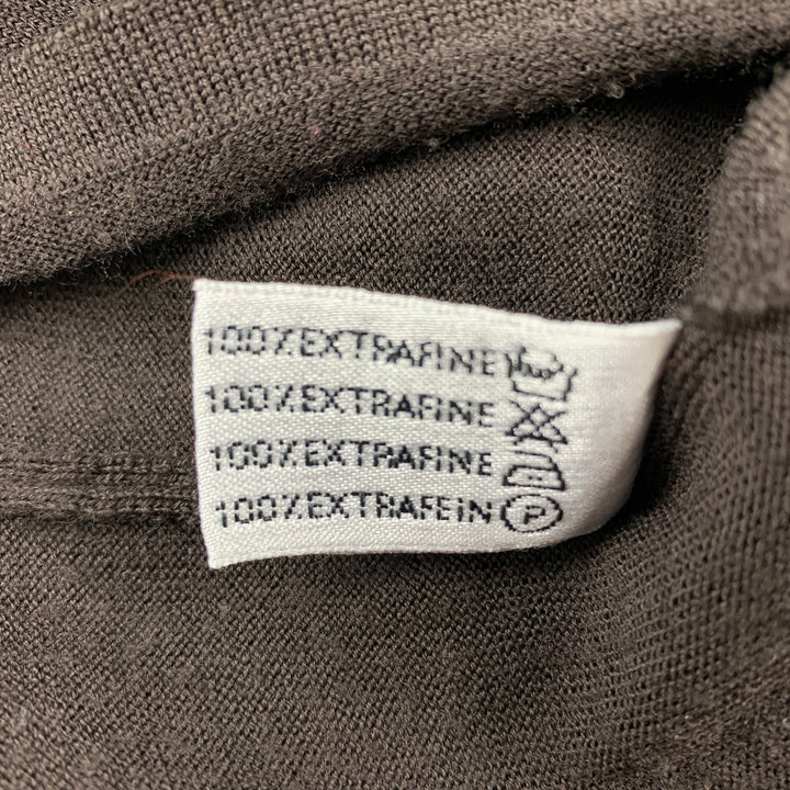 TSE Jersey de manga corta de lana de punto marrón talla M