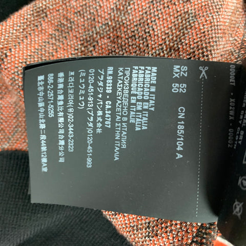 PRADA Polo con botones de lana con estampado multicolor talla L