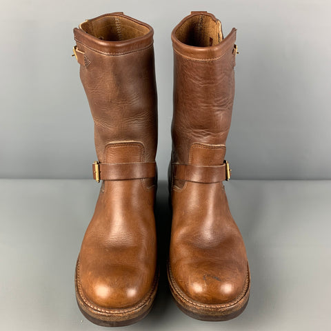 RRL par RALPH LAUREN Taille 11 Bottes en cuir antique beige