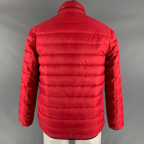 COACH Size S Red Quilted Nylon Reversible Jacket