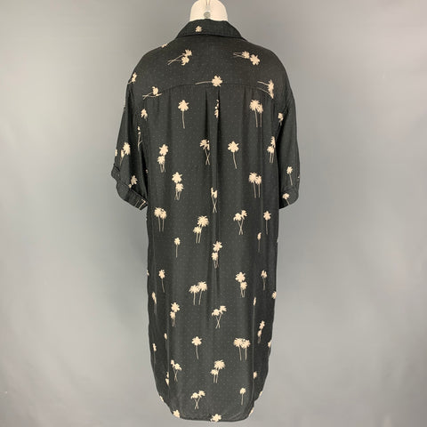 RAG &amp; BONE Vestido camisero Palmera Gris Beige Talla L