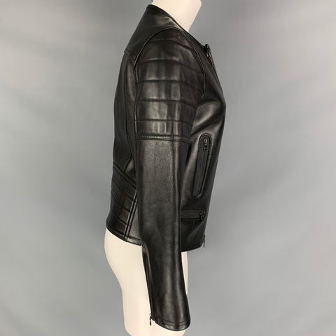 NEIL BARRETT Size S Black Zip Up Jacket