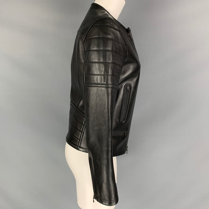 NEIL BARRETT Size S Black Zip Up Jacket