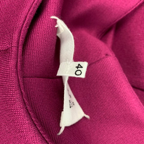 MAISON MARTIN MARGIELA Vestido de cóctel ajustado en mezcla de viscosa frambuesa talla 4