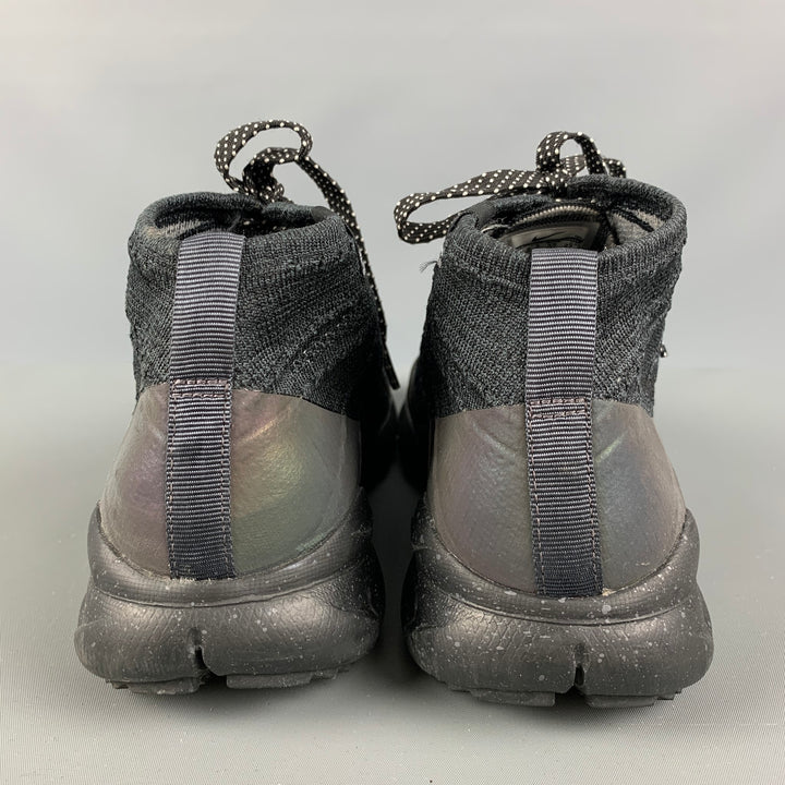 Zapatillas altas NIKE talla 9,5 de acrílico negro y gris