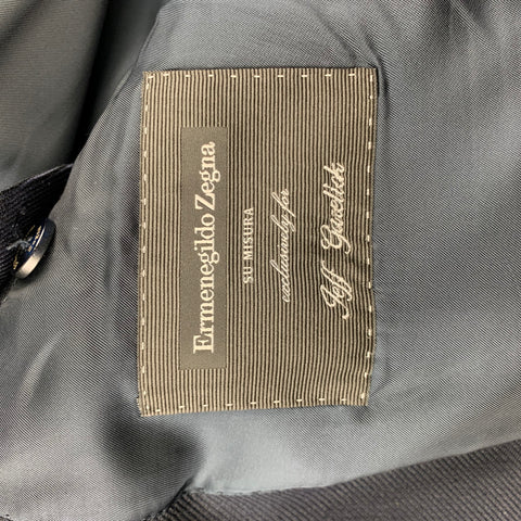 ERMENEGILDO ZEGNA Taille 40 Manteau de sport personnalisé en soie/laine marine
