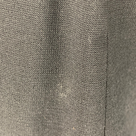 CHANEL Size 8 Black Wool Lycra Below Knee Skirt