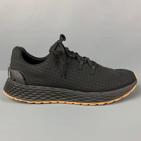 NOBULL Black Gum Ripstop Runner Black Mesh Nylon Size 9.5 Sneakers