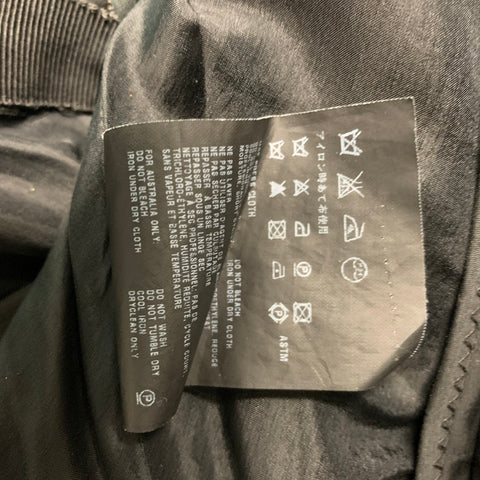 PRADA Taille 4 Jupe circulaire plissée en coton mélangé noir
