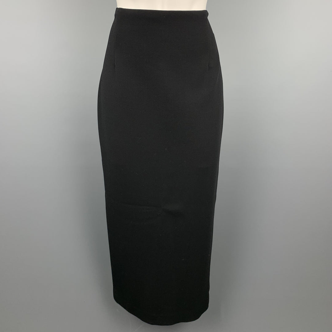 RALPH LAUREN COLLECTION Size 6 Black Long Pencil Skirt