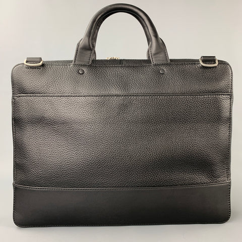 JACK SPADE Black Pebble Grain Leather Laptop Bag