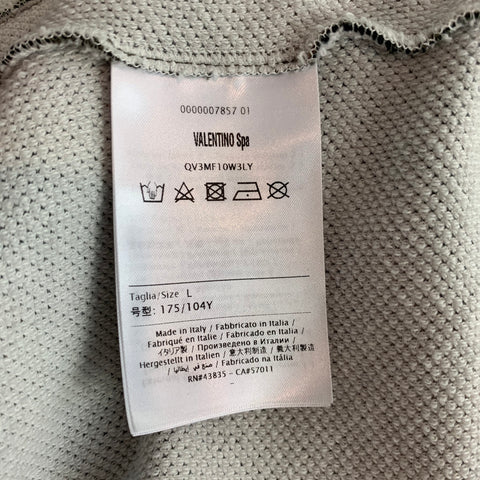 VALENTINO Size L Olive & Taupe Camouflage Cotton / Polyamide Sweatshirt