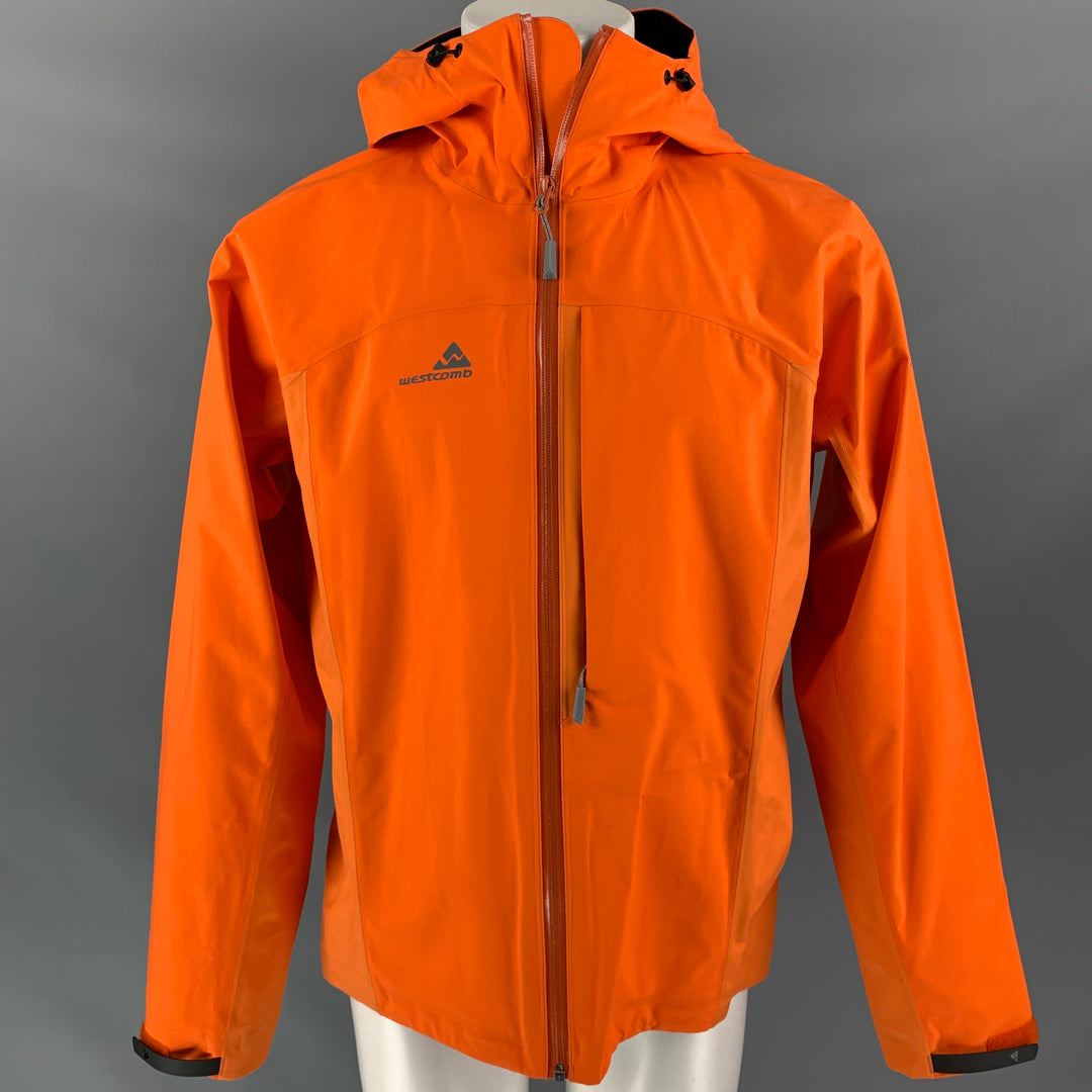 WESTCOMB Orange Nylon / Polyester Polartec Nanoshell Zip Up Jacket
