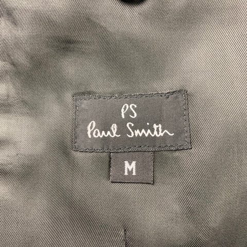 PS by PAUL SMITH Size M Black & Green Floral Velvet Buttoned Jacket