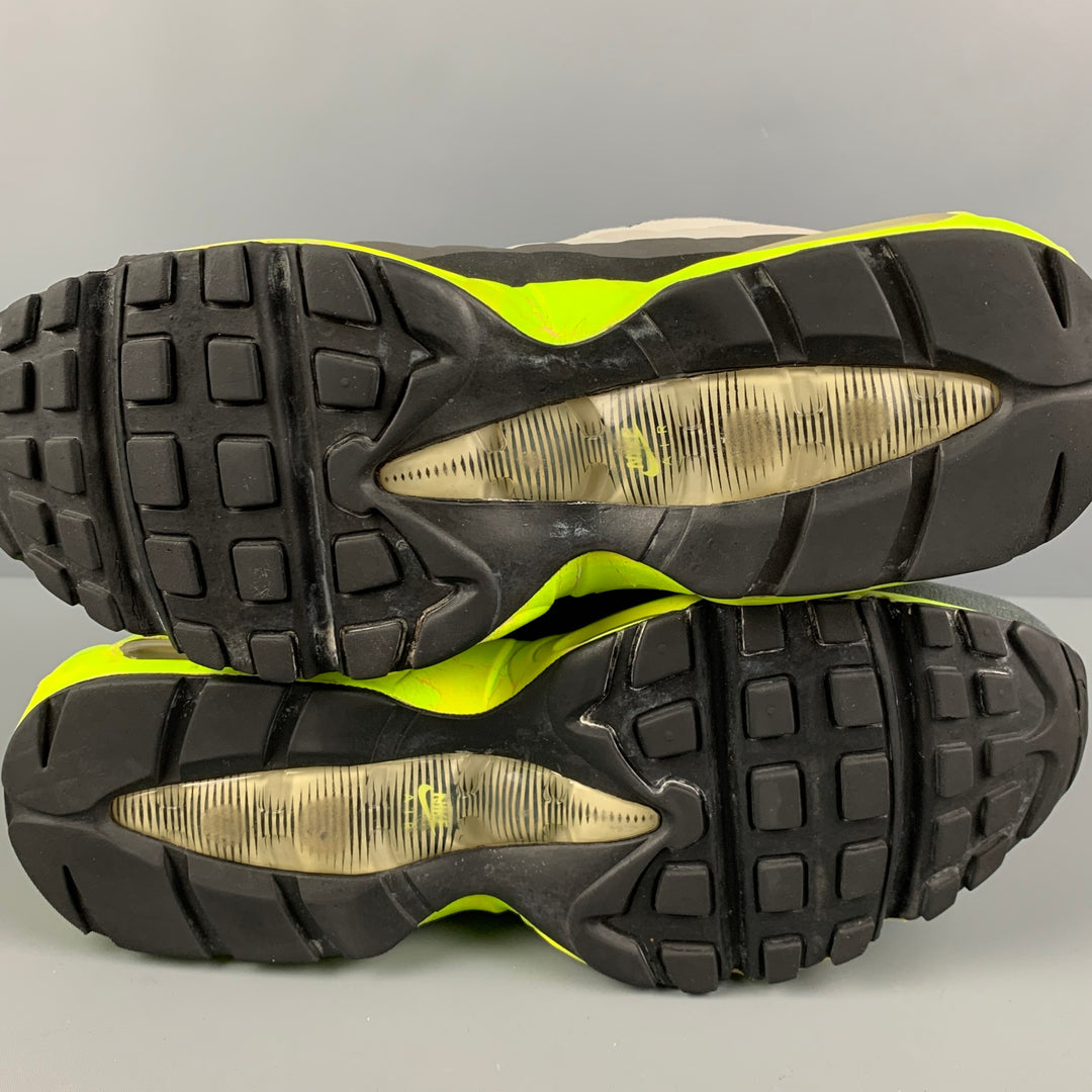 Running Shoes Gray And Neon Green Air Max NIKE Size Grey Neon