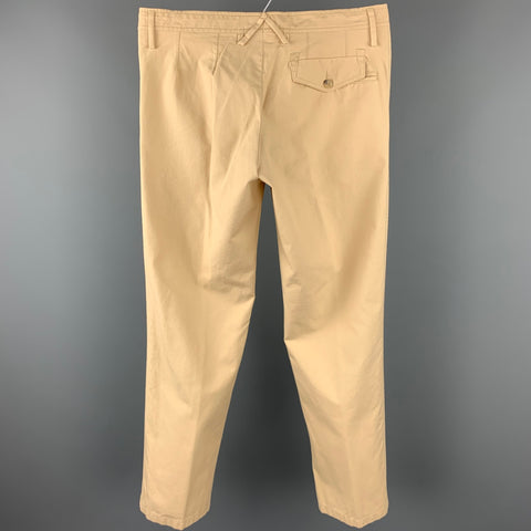 D&G by DOLCE & GABBANA Size 32 Beige Cotton Zip Fly Casual Pants