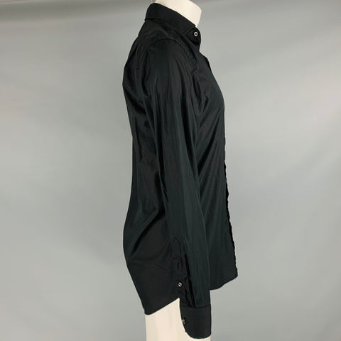 RALPH LAUREN Size S Black Cotton Button Up Long Sleeve Shirt