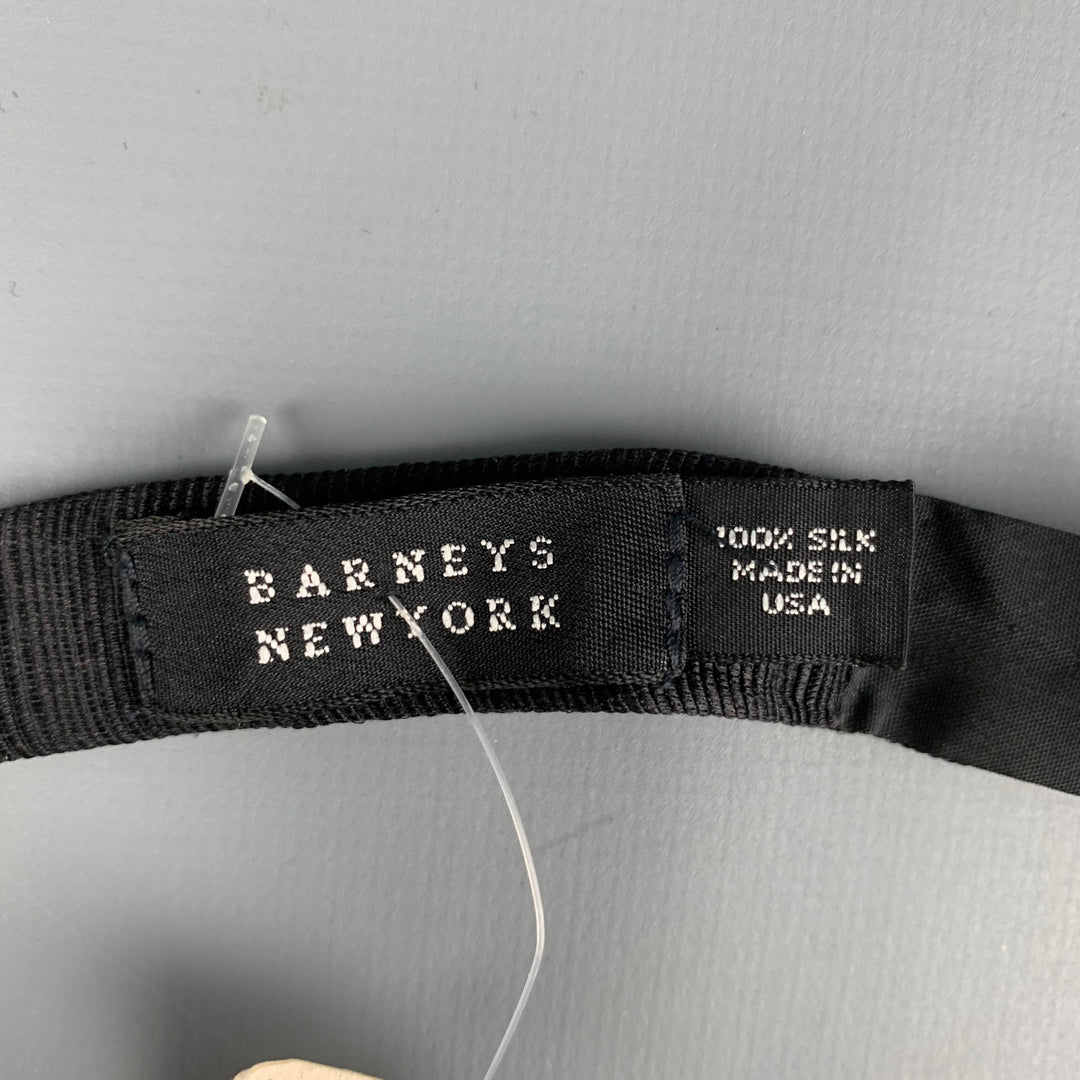 BARNEY'S NEW YORK Black Silk Bow Tie