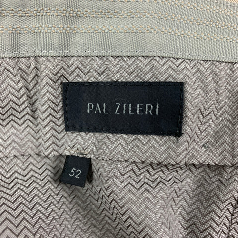 PAL ZILERI Size 36 Beige Flat Front Casual Pants