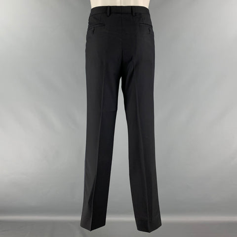 CALVIN KLEIN COLLECTION Taille 38 Smoking à revers en laine unie noire
