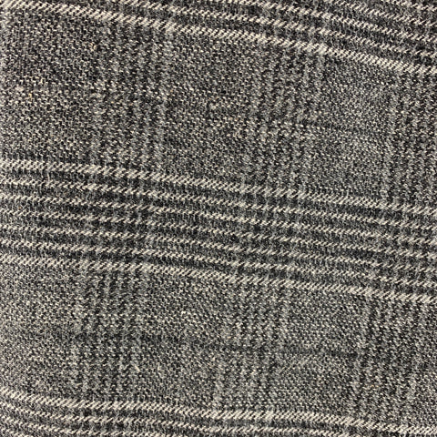 MAISON MARTIN MARGIELA Taille 34 Pantalon décontracté en laine mélangée Glenplaid gris noir