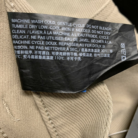 THEORY Size 40 Khaki Twill Cotton Blend Flat Front Casual Pants