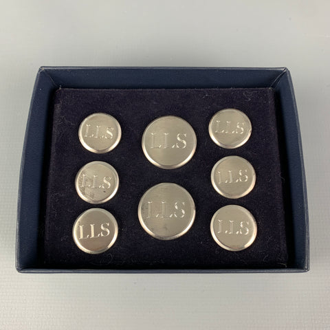 Vintage BROOKS BROTHERS Silver Engraved Tuxedo Cuff Links