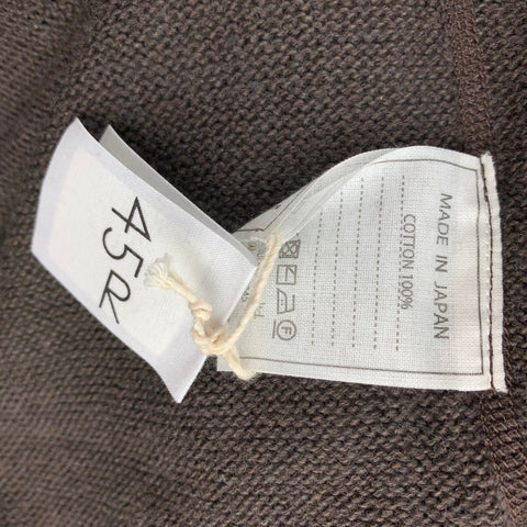 45rpm Size XL Brown Knit Cotton Pullover