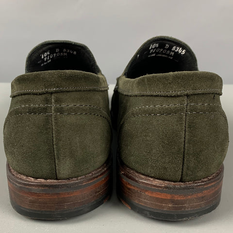 ALLEN EDMONDS Size 10.5 Green Penny Loafers