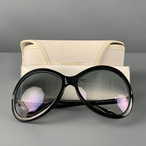 TOM FORD Black Acetate Sunglasses