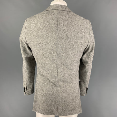 SCOTCH AND SODA Size M Light Gray Herringbone Polyester Wool Sport Coat