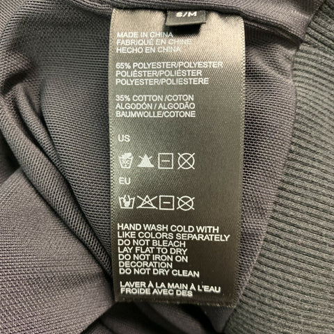 KARL LAGERFELD Taille M Veste à capuche en coton polyester noir argenté