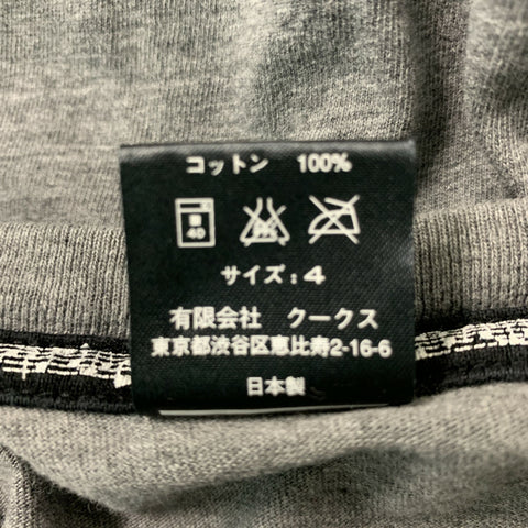 NUMBER (N)INE Size L Grey Heather Cotton Long Sleeve T-shirt