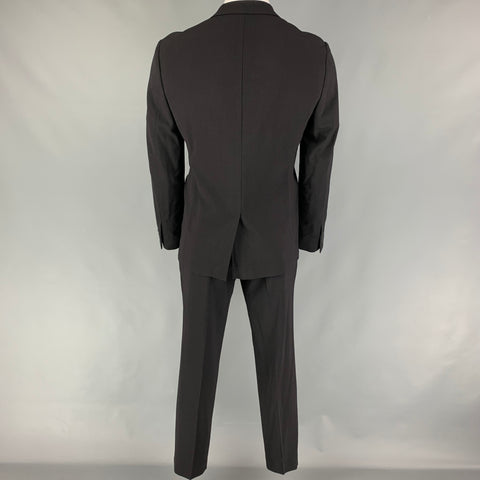 THEORY Size 42 Black Wool Blend Notch Lapel Suit