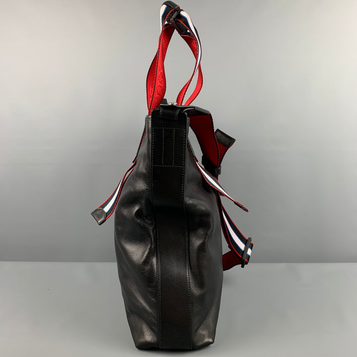 BALLY Black Leather Tote Bag