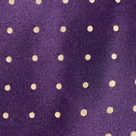 GIORGIO ARMANI Purple White Dots Silk Satin Tie