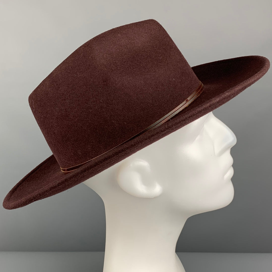 WYETH Size 57 Brown Wool Felt Hat